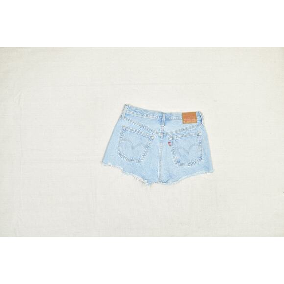Levi's Premium 501 Women's High Rise Denim Cutoff Jean Shorts Size 28 - Picture 2 of 8